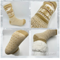 Calcetines espeso de crochet interior de invierno de invierno calcetines